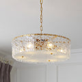 Modern Round Chandelier Gold Pendant Hanging