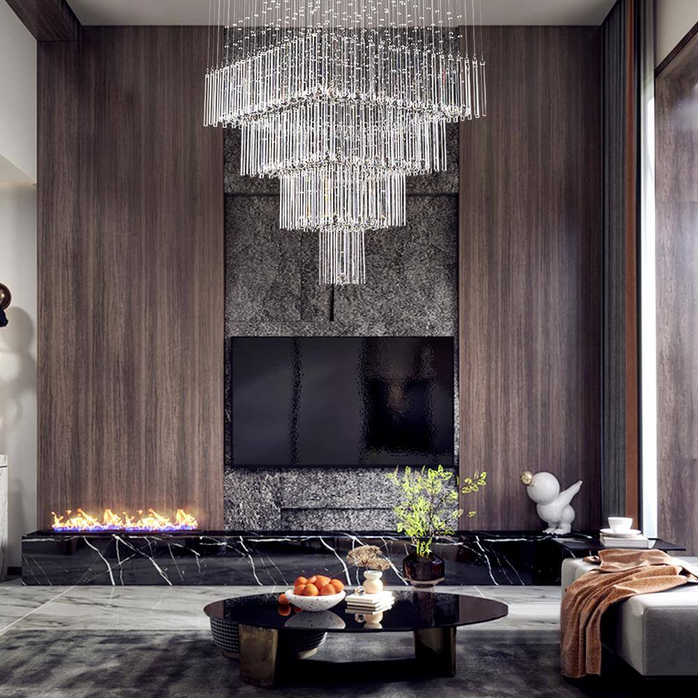 Oversized Tier Entry Foyer Chandelier For High Ceiling – MOOONI