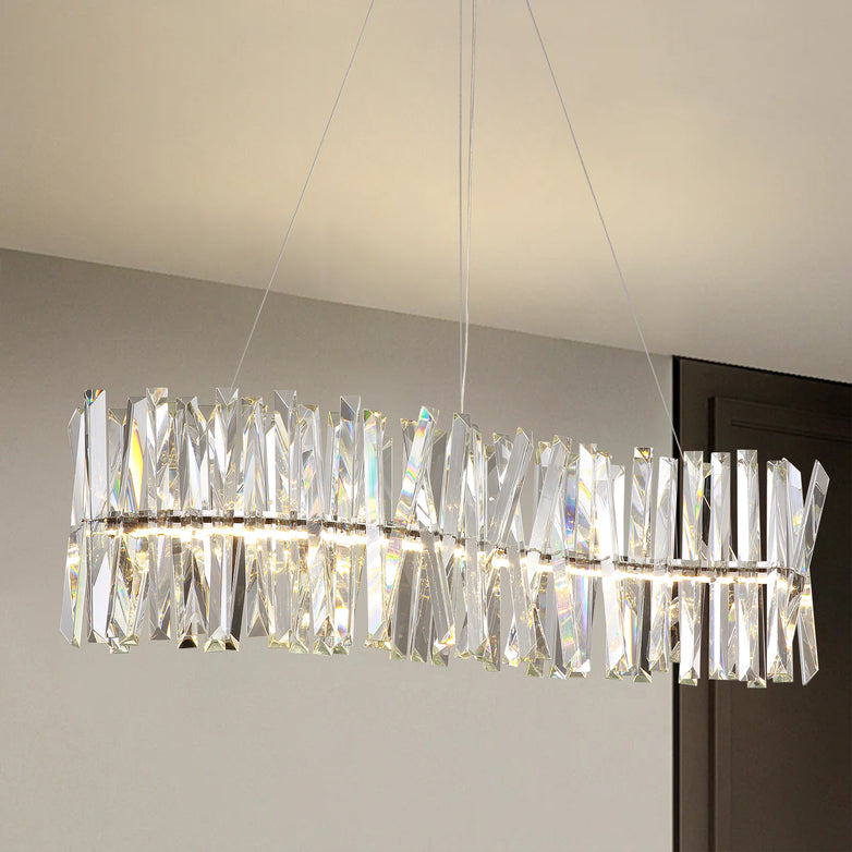 S-shaped Crystal Chandelier