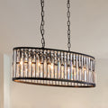 Oval Shape Crystal Pendant Light
