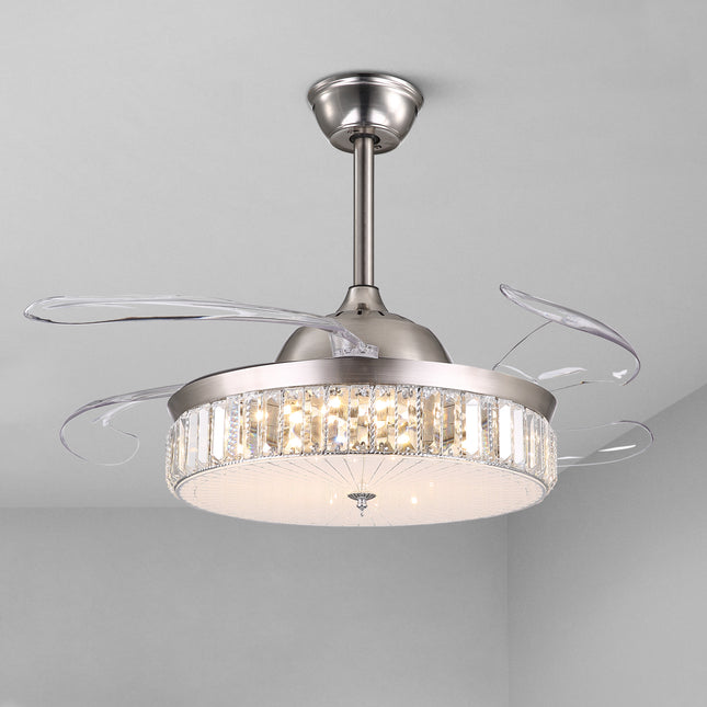 Brushed Nickel Ceiling Fan Light