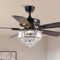 MOOONI-Ceiling-Fan-Light-Matte-Black-Finish-Vertical-Crystal-Fandelier-52“