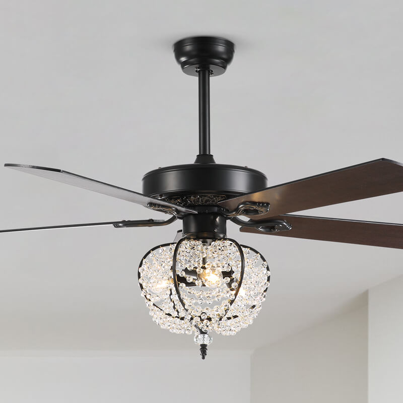 MOOONI-Ceiling-Fan-Light-Matte-Black-Industrial-Pumpkin-Pineapple-Beads-Fandelier-50“