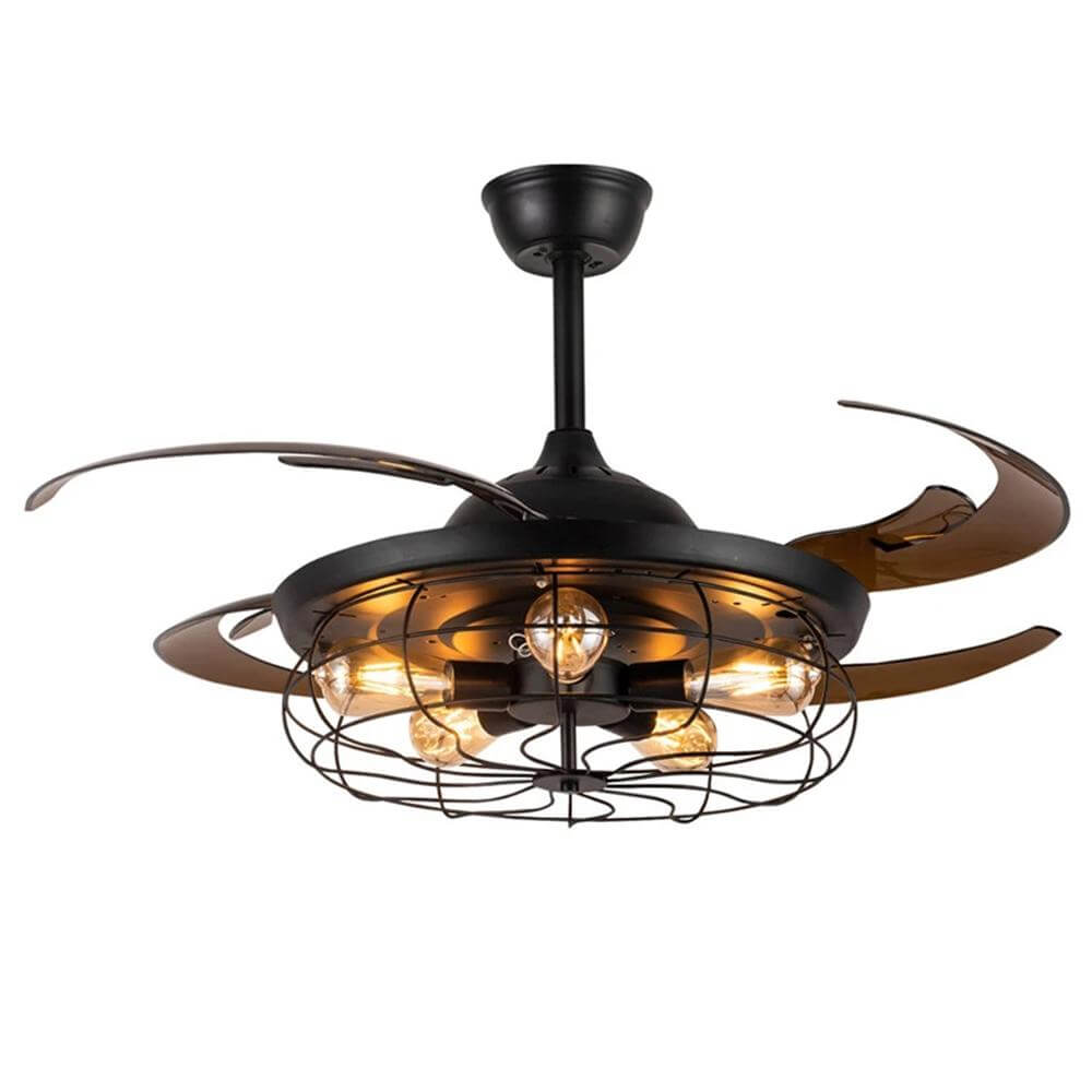 MOOONI-Ceiling-Fan-With-Light-Matte-Black-Industrial-Retractable-Fan