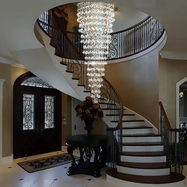 MOOONI-Modern-Chrome-Multi-Tier-Crystal-Chandelier-Staircase