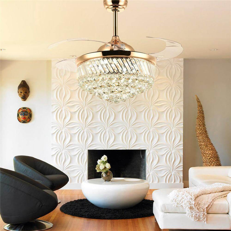 MOOONI-Gold-Ceiling-Fan-Chandelier-Retractable-Fandelier-LED-Light-Living-Room