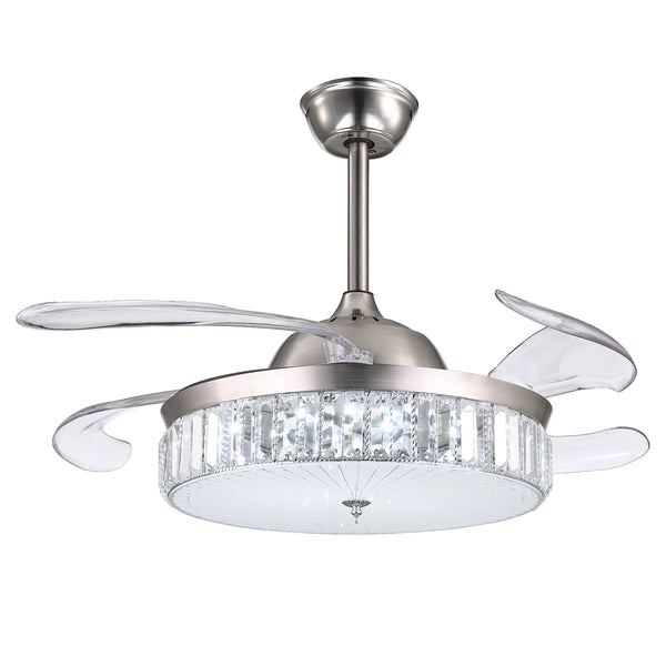 MOOONI-Fan-Chandelier-Color-Changing-Chrome-Retractable-Fan