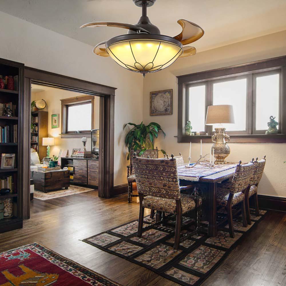 MOOONI-Ceiling-Fan-Chandelier-Matte-Black-Rustic-Fandelier-Light-Dining-Room